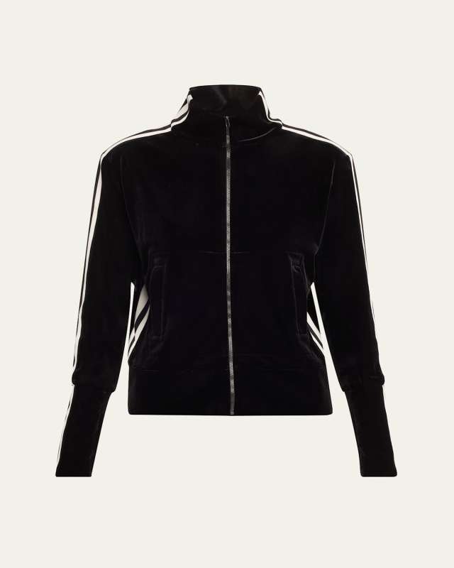 Velvet Side Stripe Turtle Jacket